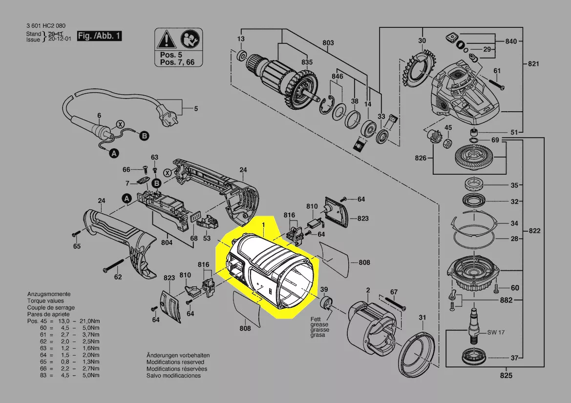 Boitier moteur réf. 1 619 P15 457 Bosch
